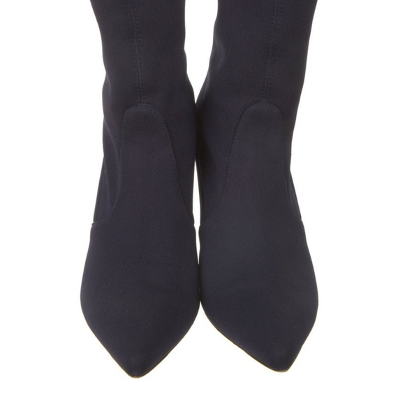Stuart Weitzman Navy Sock Boot - Picture 3 of 5